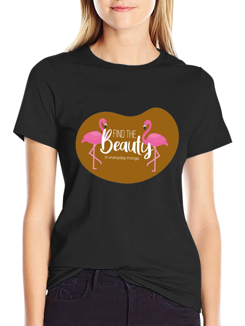 Find Beauty Flamingo Graphic T-Shirt