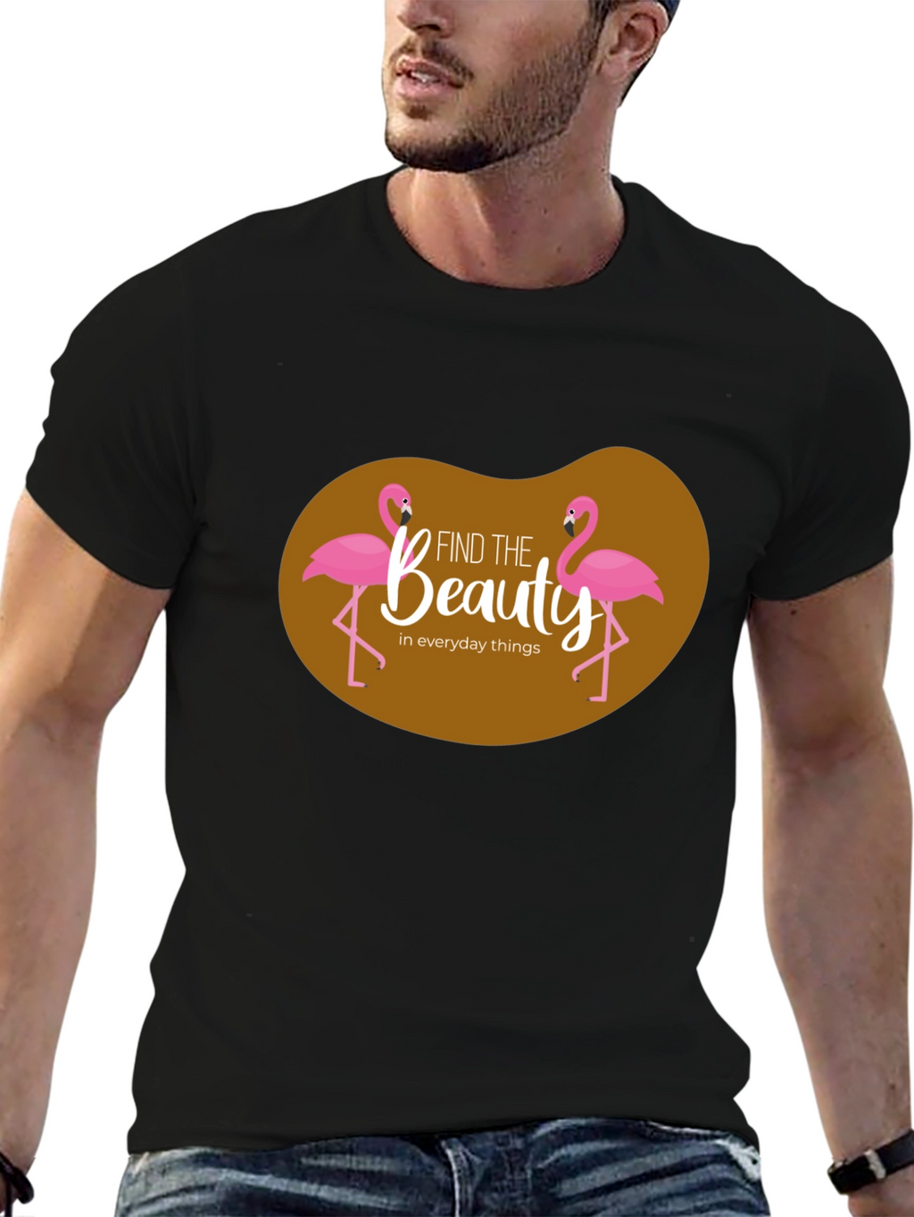 Find Beauty Flamingo Graphic T-Shirt