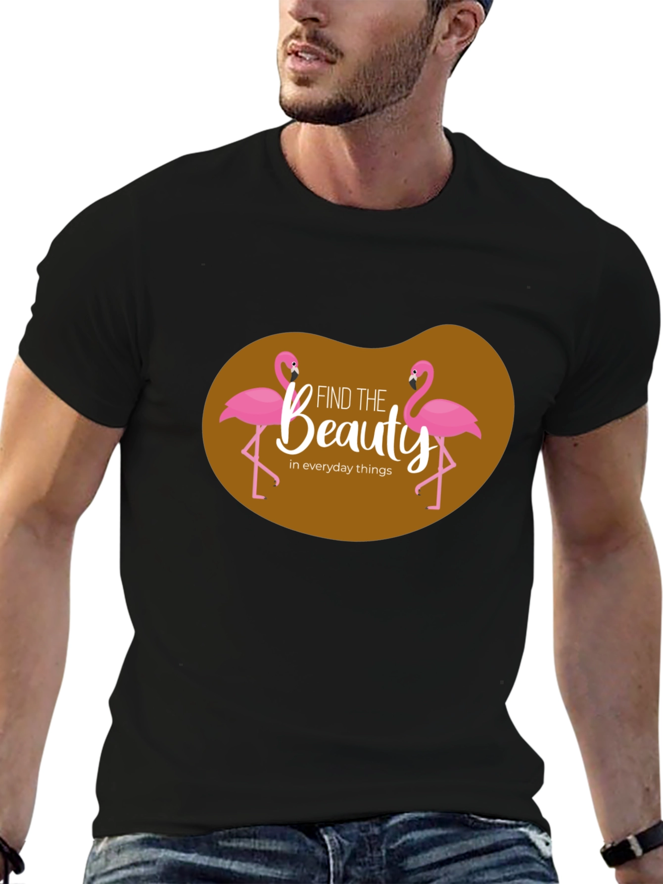 Find Beauty Flamingo Graphic T-Shirt