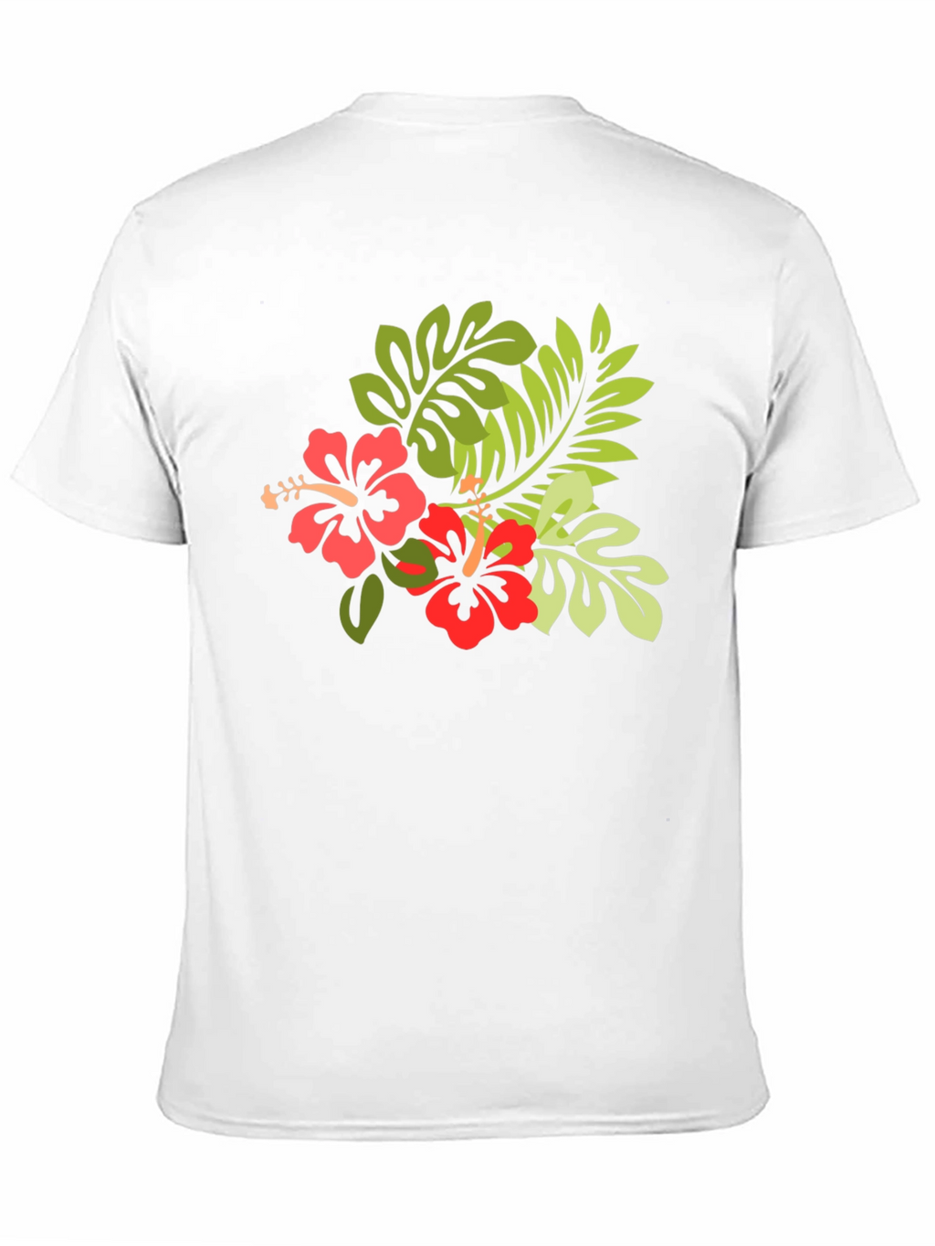 Tropical Hibiscus T-Shirt - Black