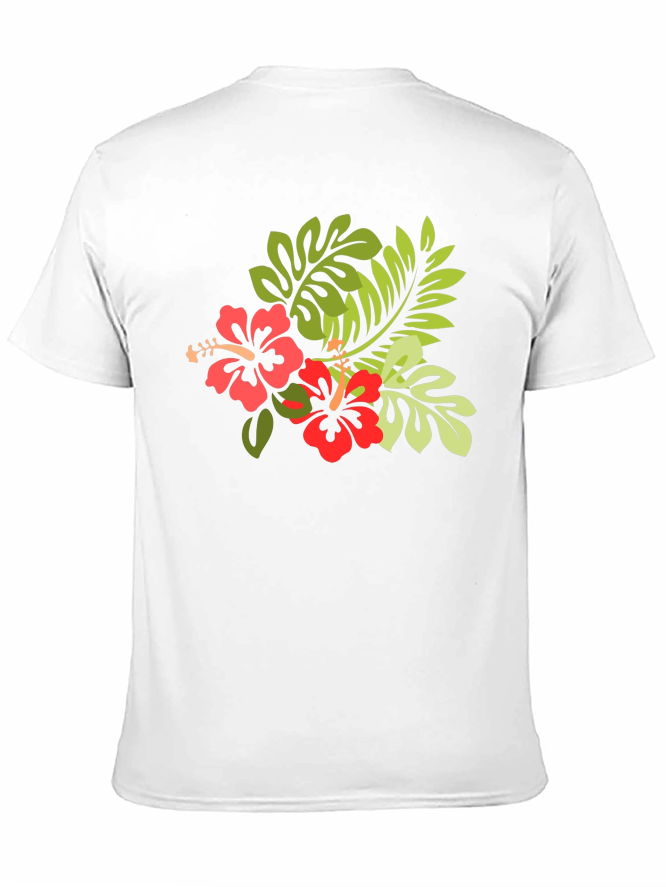Tropical Hibiscus T-Shirt - Black