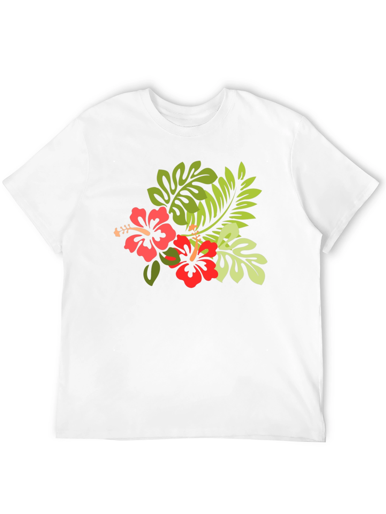 Tropical Hibiscus T-Shirt - Black
