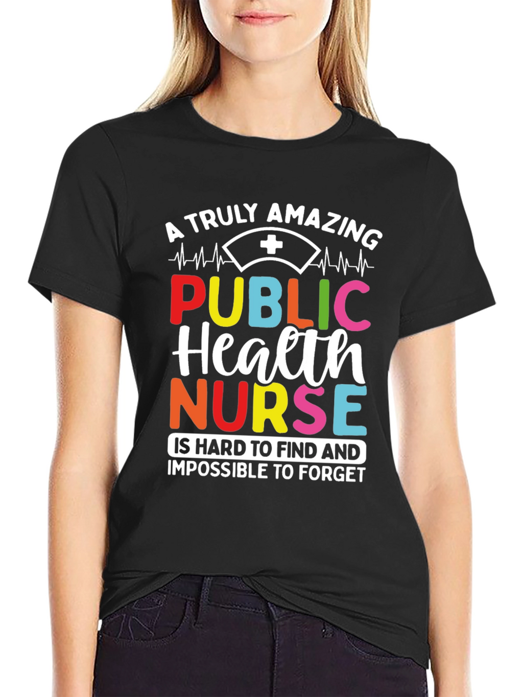 Amazing Public Health Nurse Graphic T-Shirt
