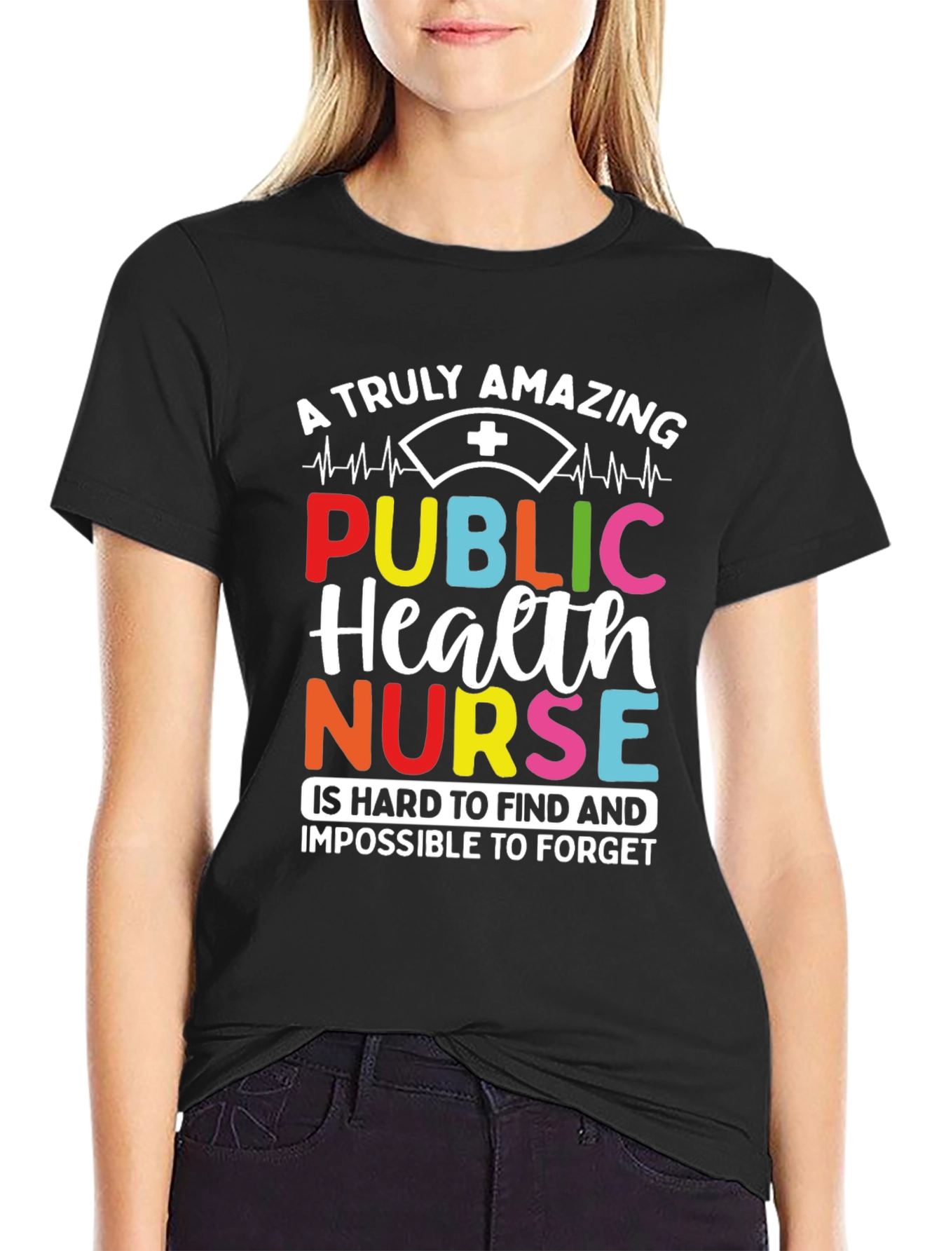 Amazing Public Health Nurse Graphic T-Shirt