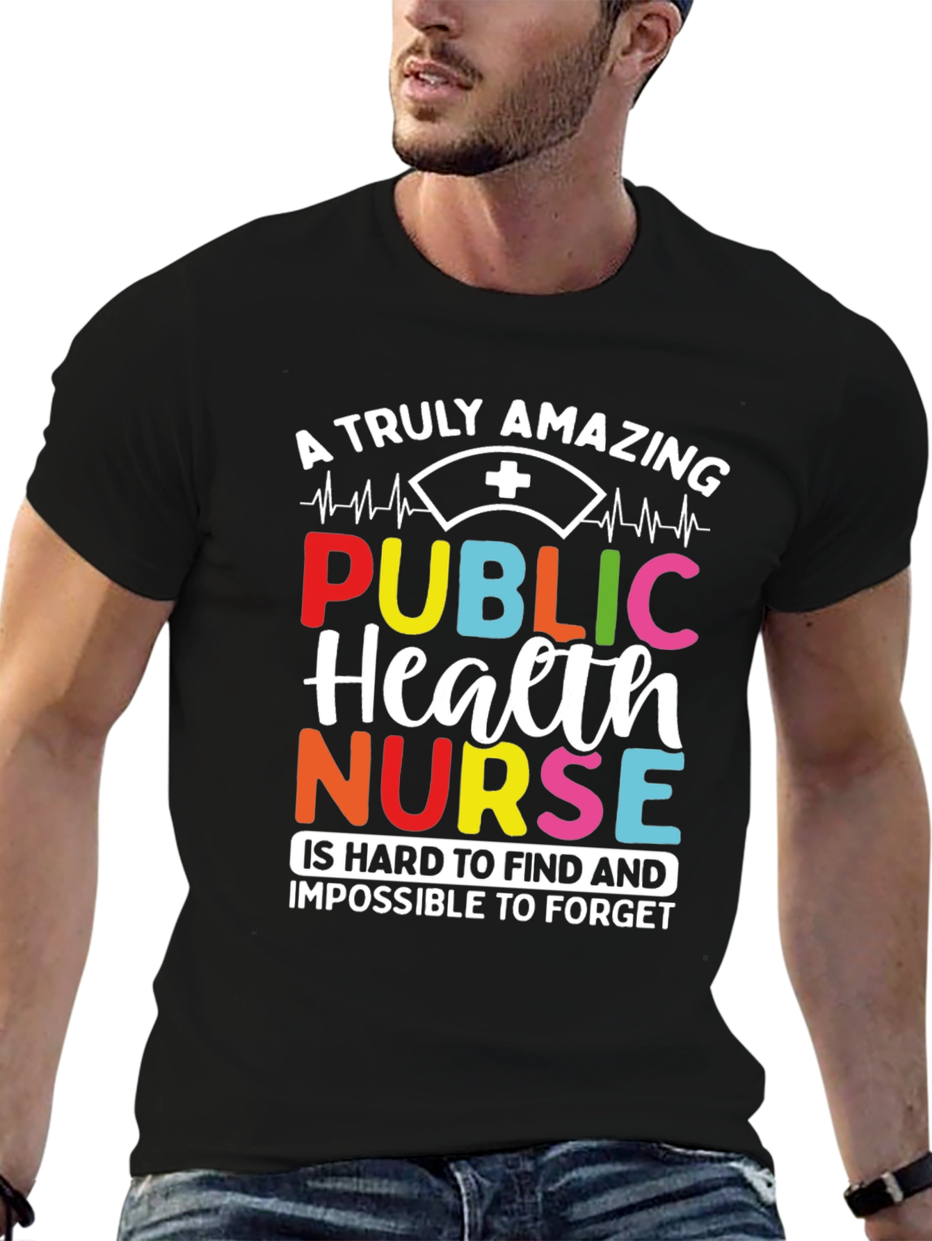 Amazing Public Health Nurse Graphic T-Shirt