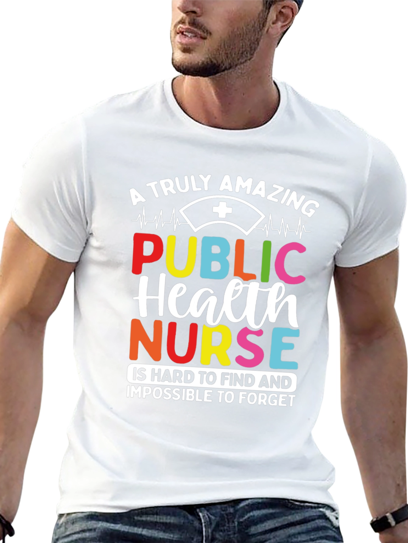 Amazing Public Health Nurse Graphic T-Shirt