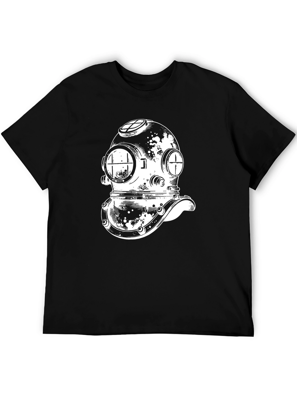 Diver Helmet Graphic Tee - Classic Design
