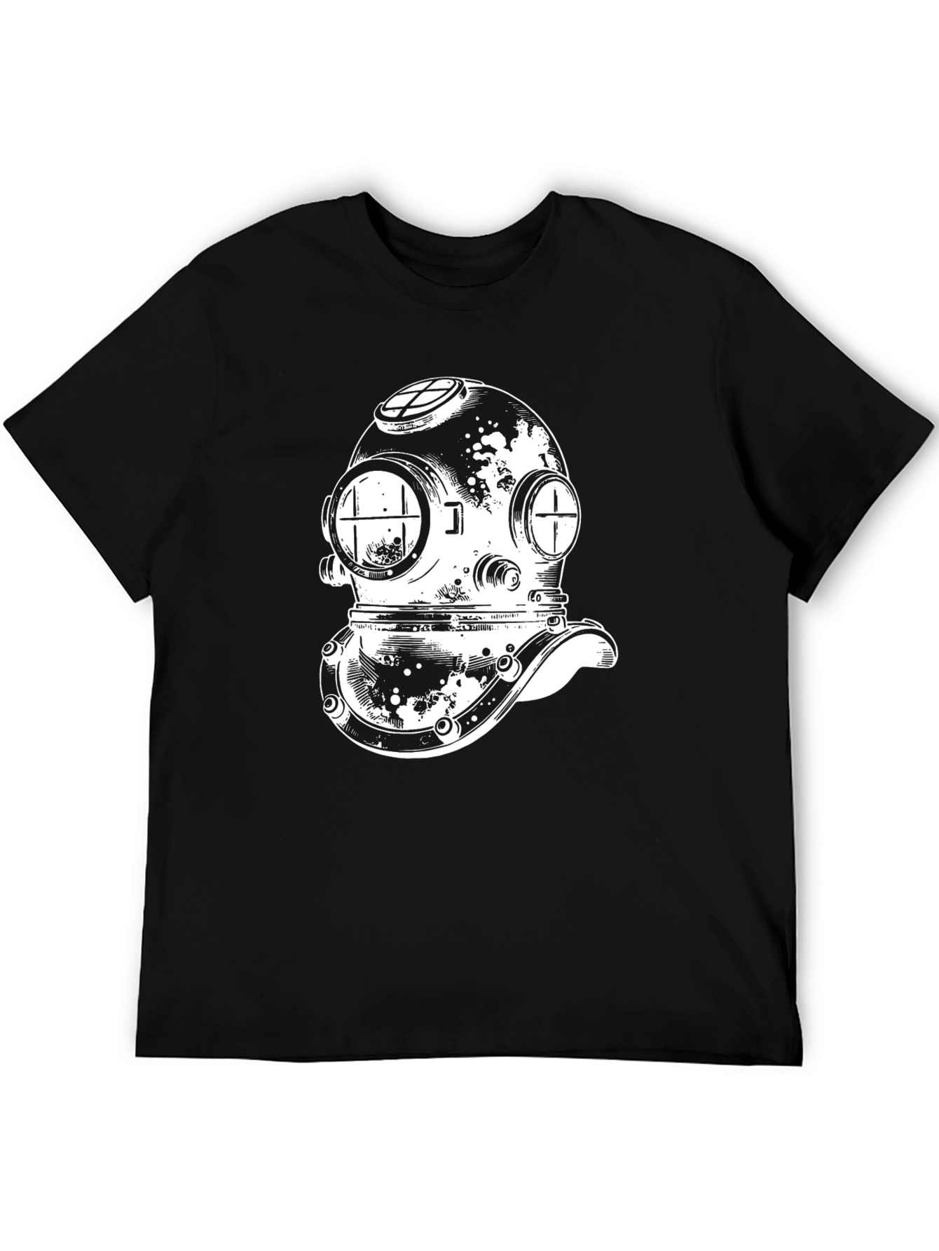 Diver Helmet Graphic Tee - Classic Design