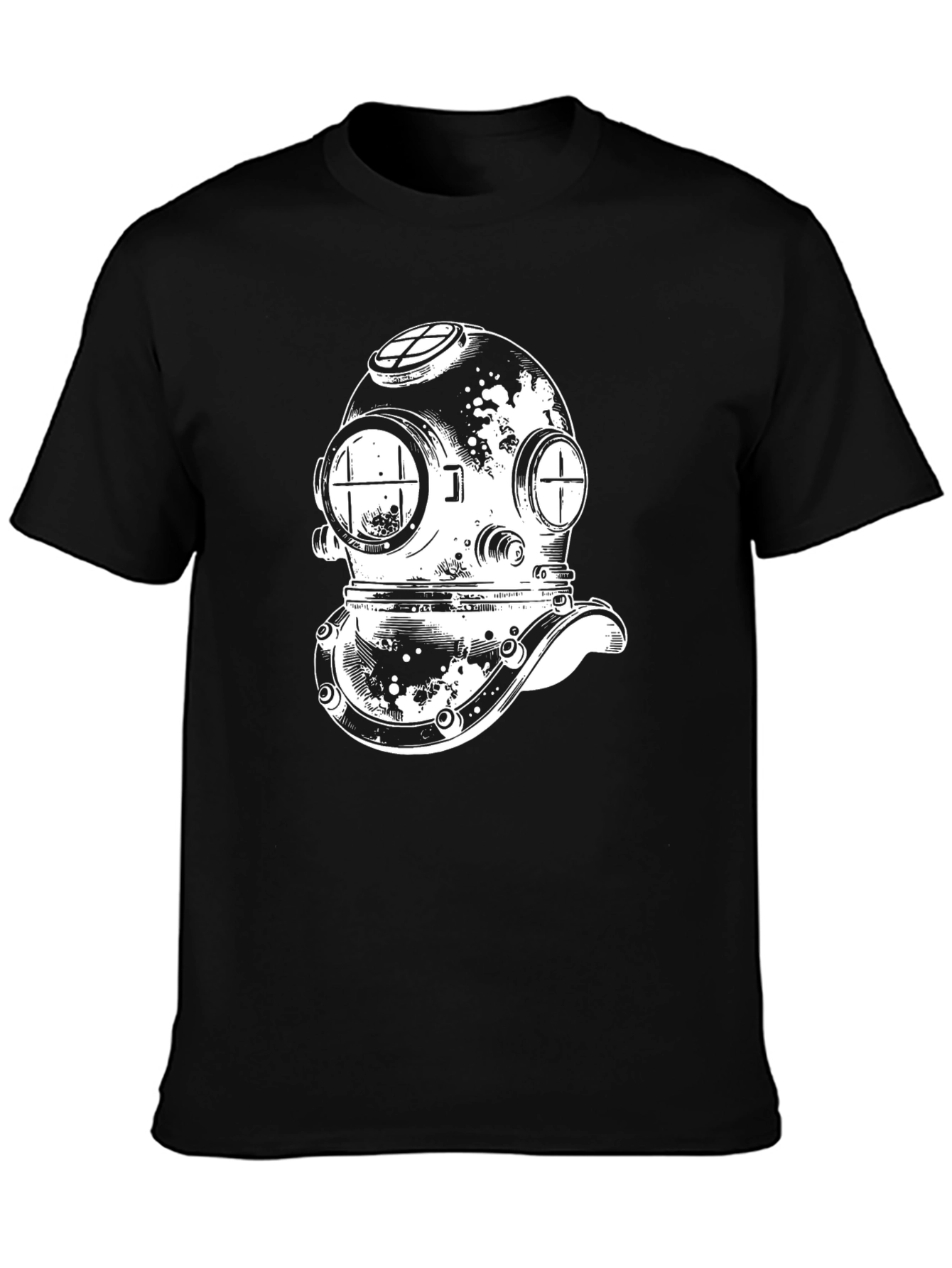 Diver Helmet Graphic Tee - Classic Design
