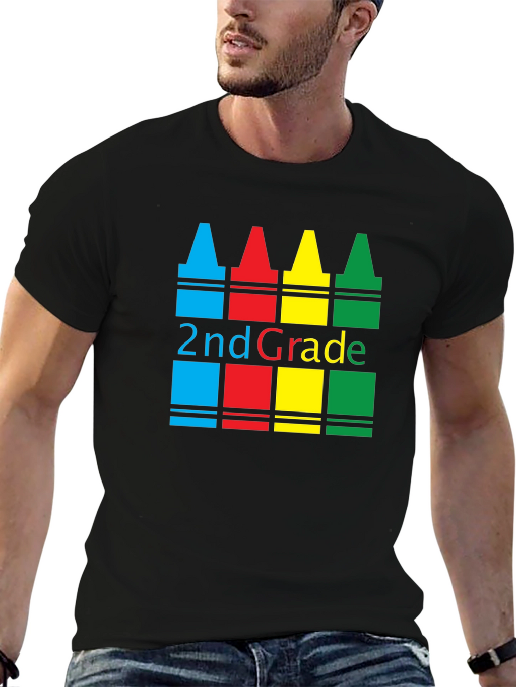 2nd Grade Crayon T-Shirt