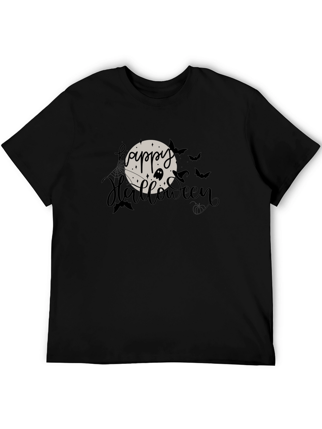 Happy Halloween Graphic T-Shirt - Black