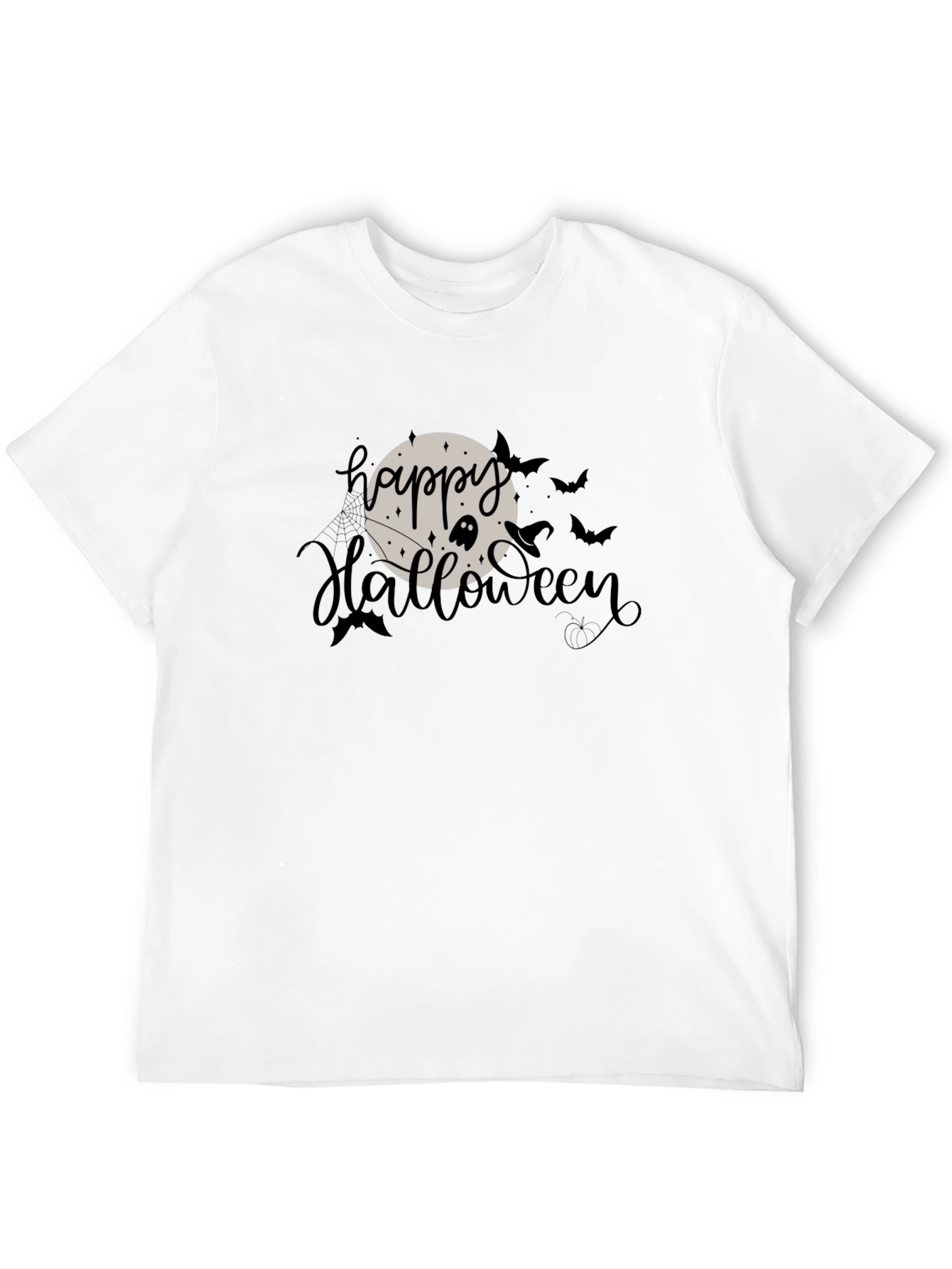Happy Halloween Graphic T-Shirt - Black