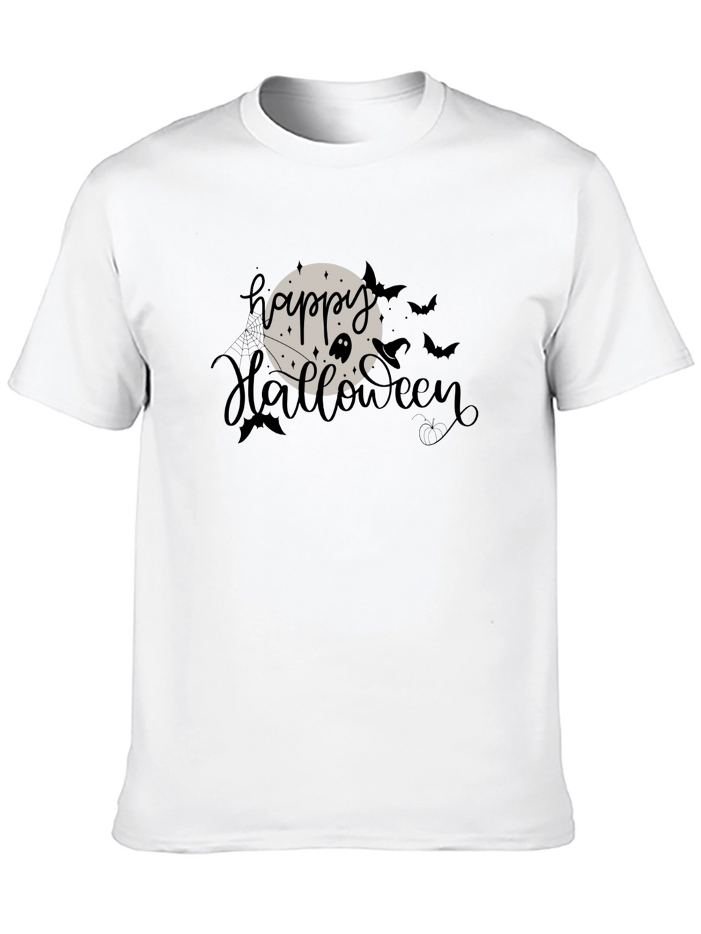Happy Halloween Graphic T-Shirt - Black