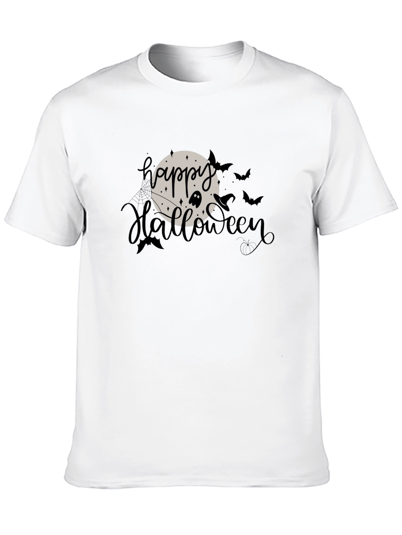 Happy Halloween Graphic T-Shirt - Black