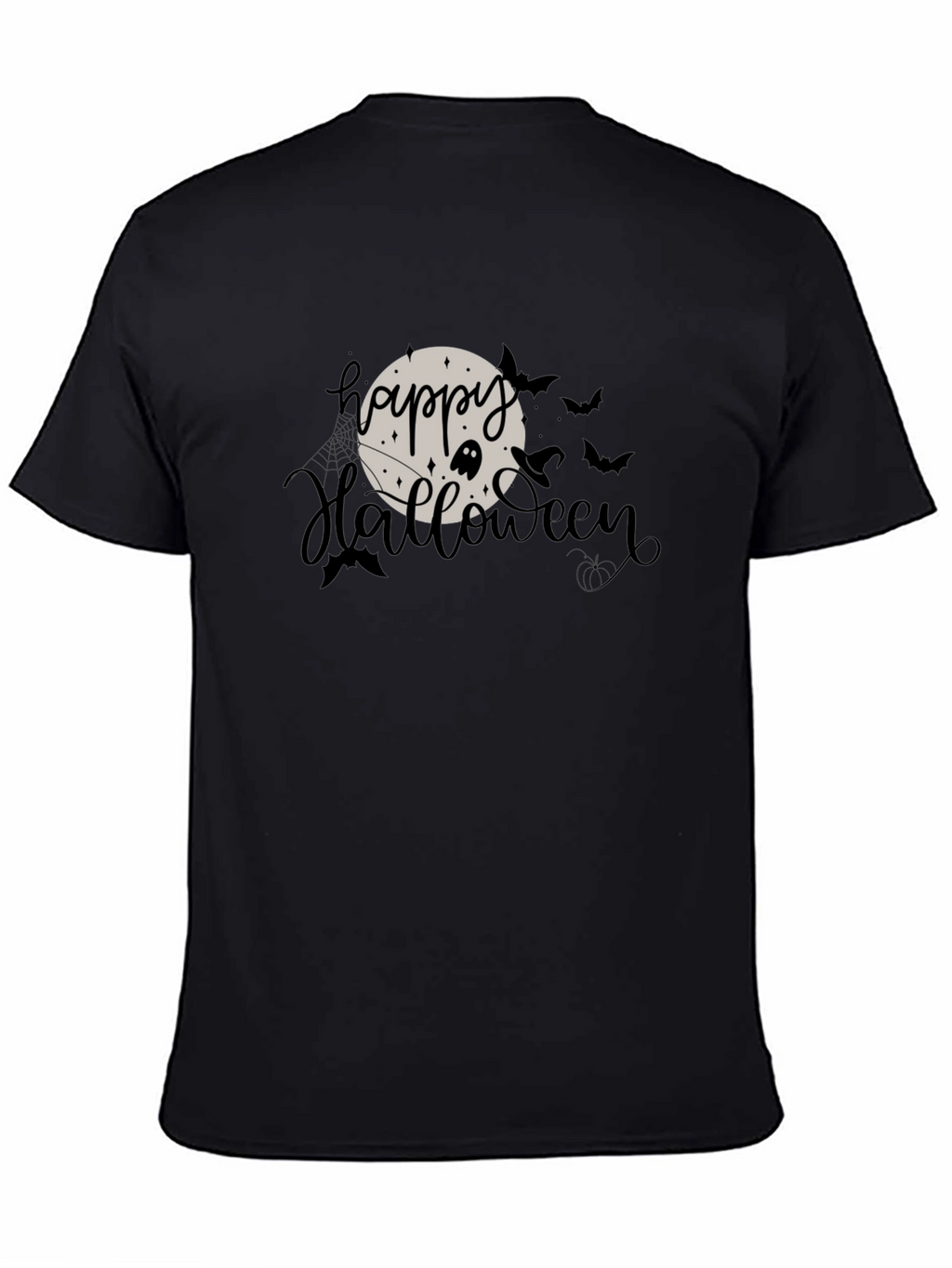 Happy Halloween Graphic T-Shirt - Black