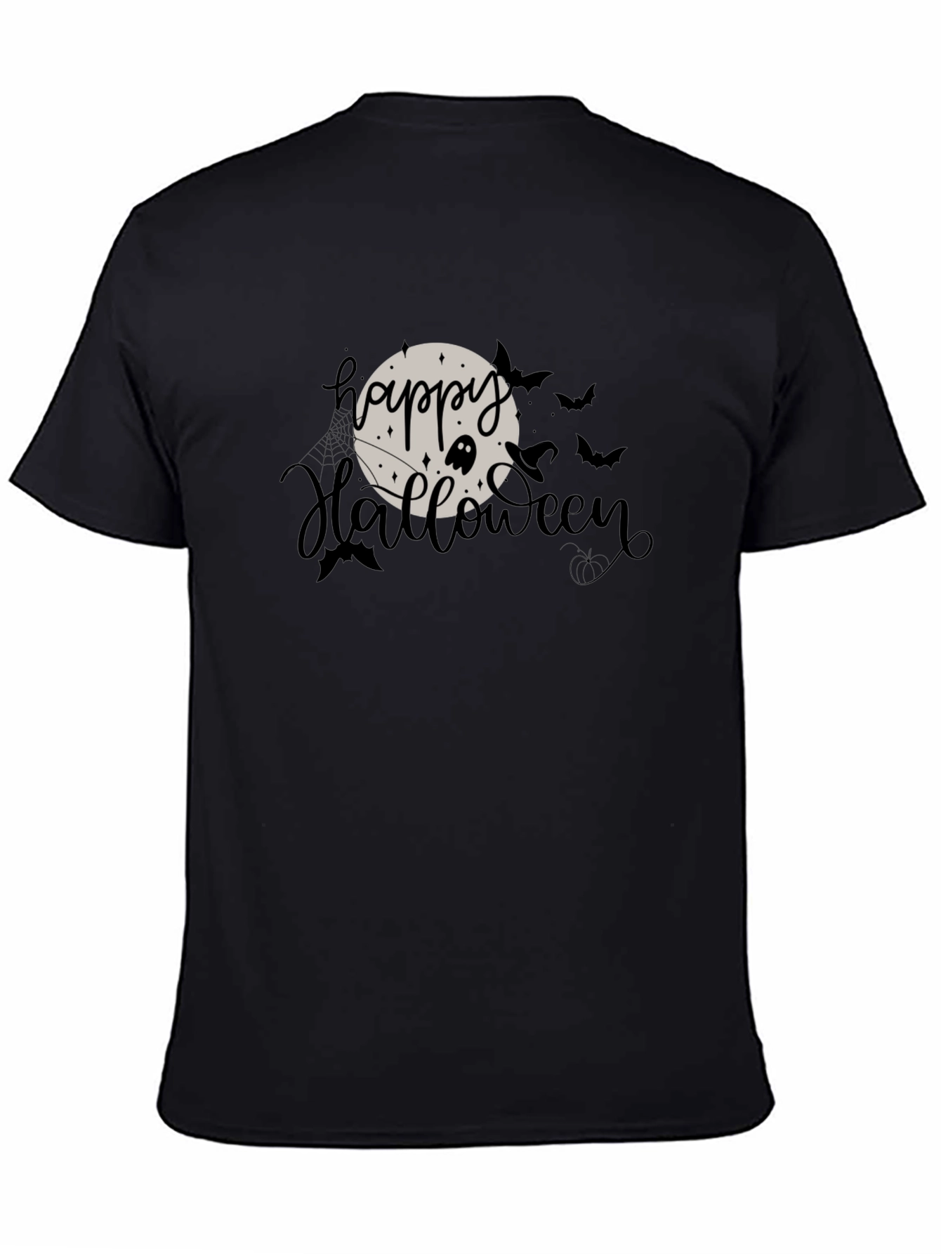 Happy Halloween Graphic T-Shirt - Black