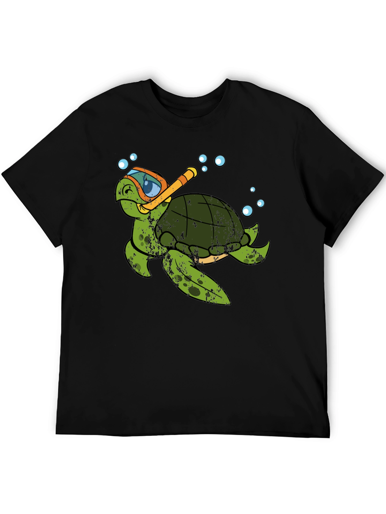 Snorkel Turtle Graphic Tee - Relaxed Fit Cotton Shirt