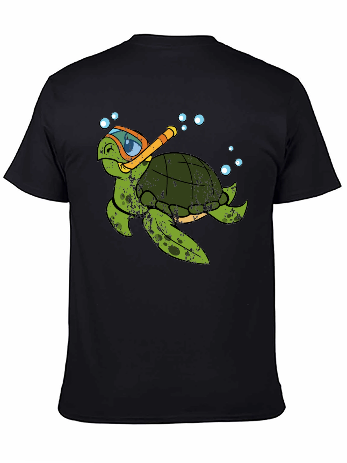 Snorkel Turtle Graphic Tee - Relaxed Fit Cotton Shirt