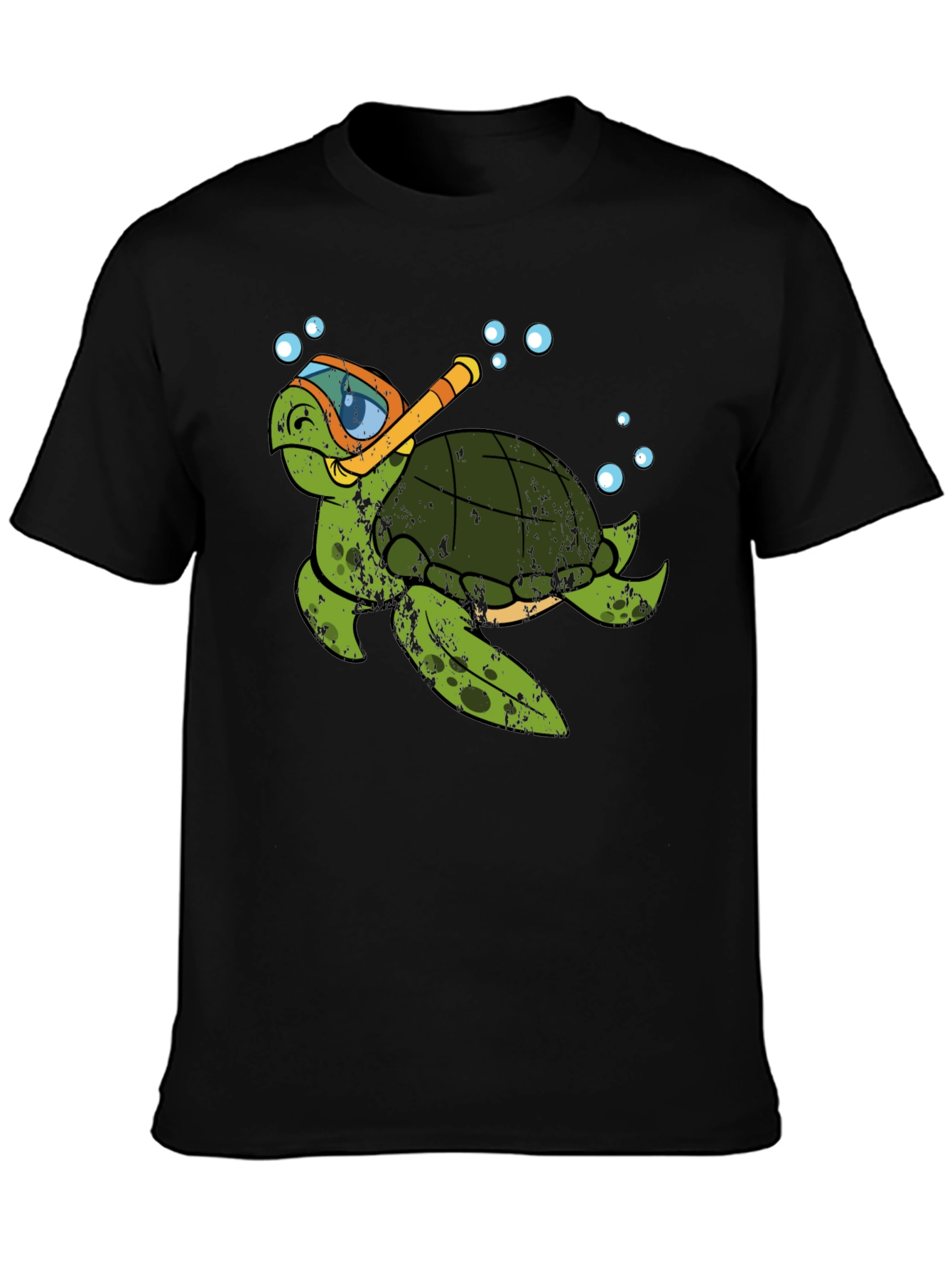 Snorkel Turtle Graphic Tee - Relaxed Fit Cotton Shirt