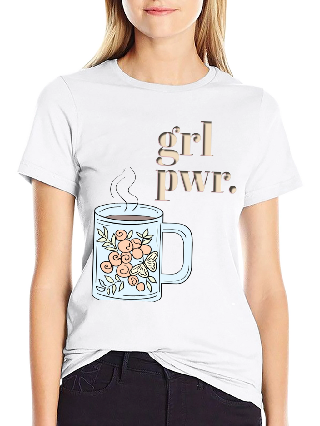 Grl Pwr Coffee Mug Graphic T-Shirt