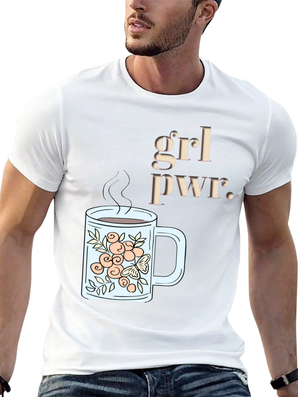 Grl Pwr Coffee Mug Graphic T-Shirt