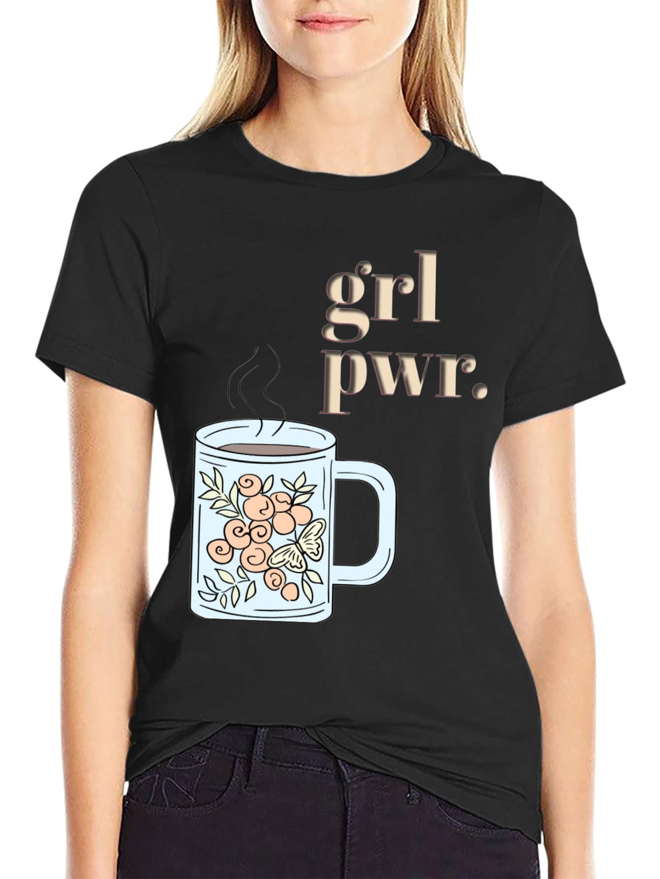 Grl Pwr Coffee Mug Graphic T-Shirt
