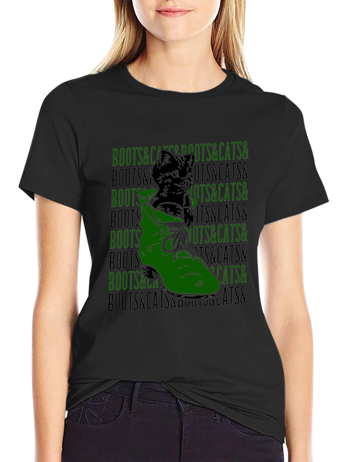 Boots and Cats Graphic Tee
