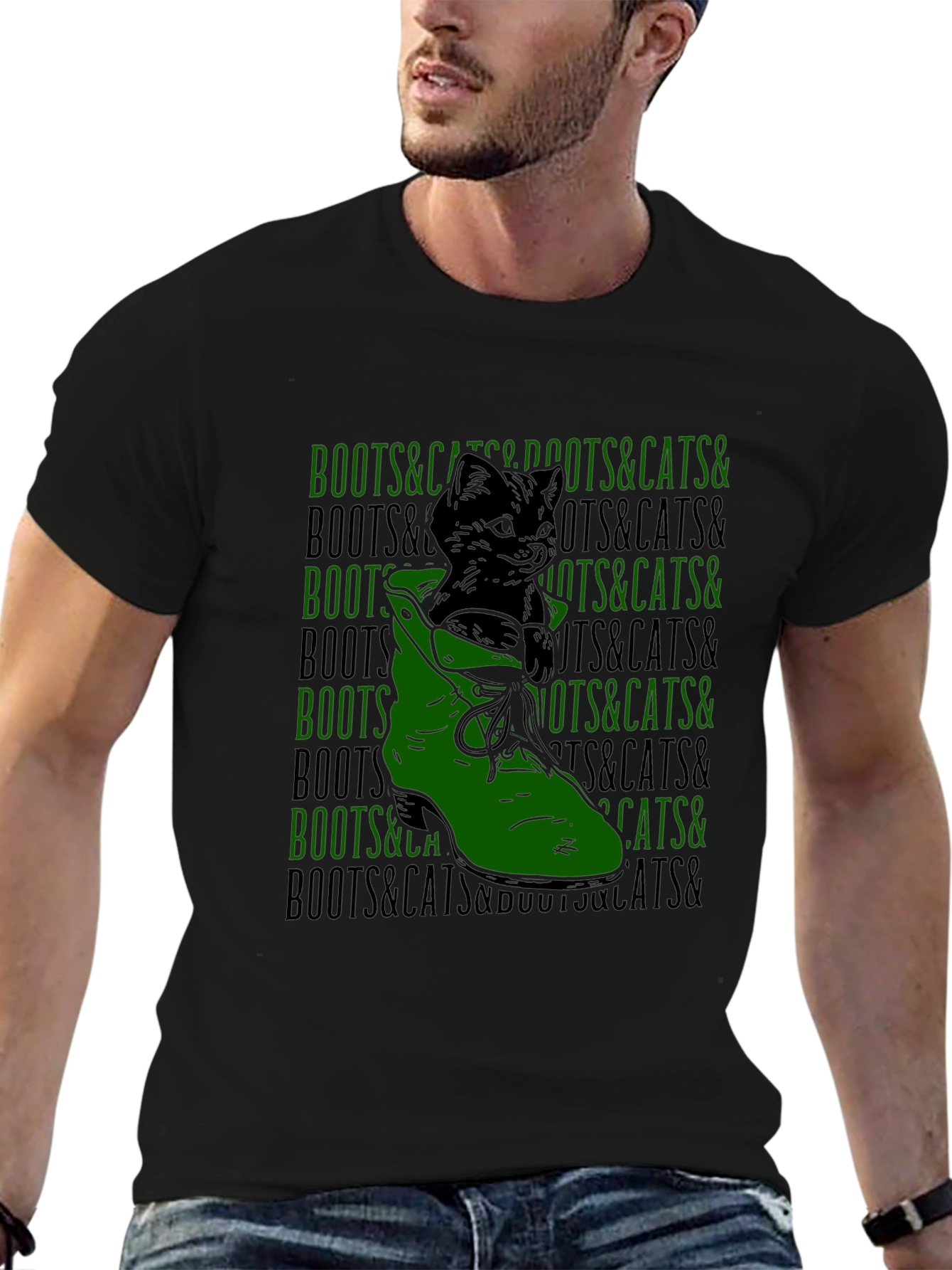 Boots and Cats Graphic Tee
