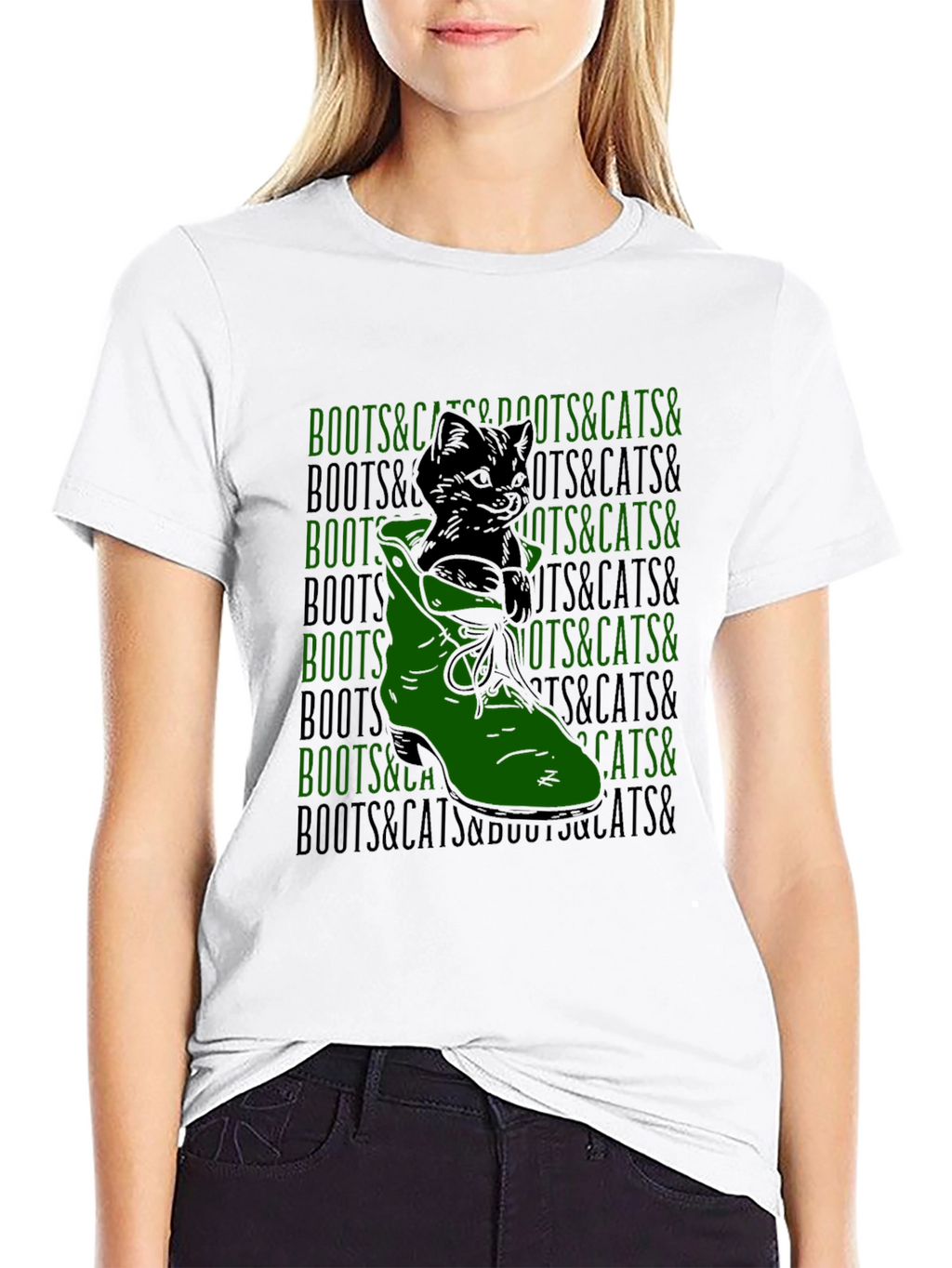 Boots and Cats Graphic Tee