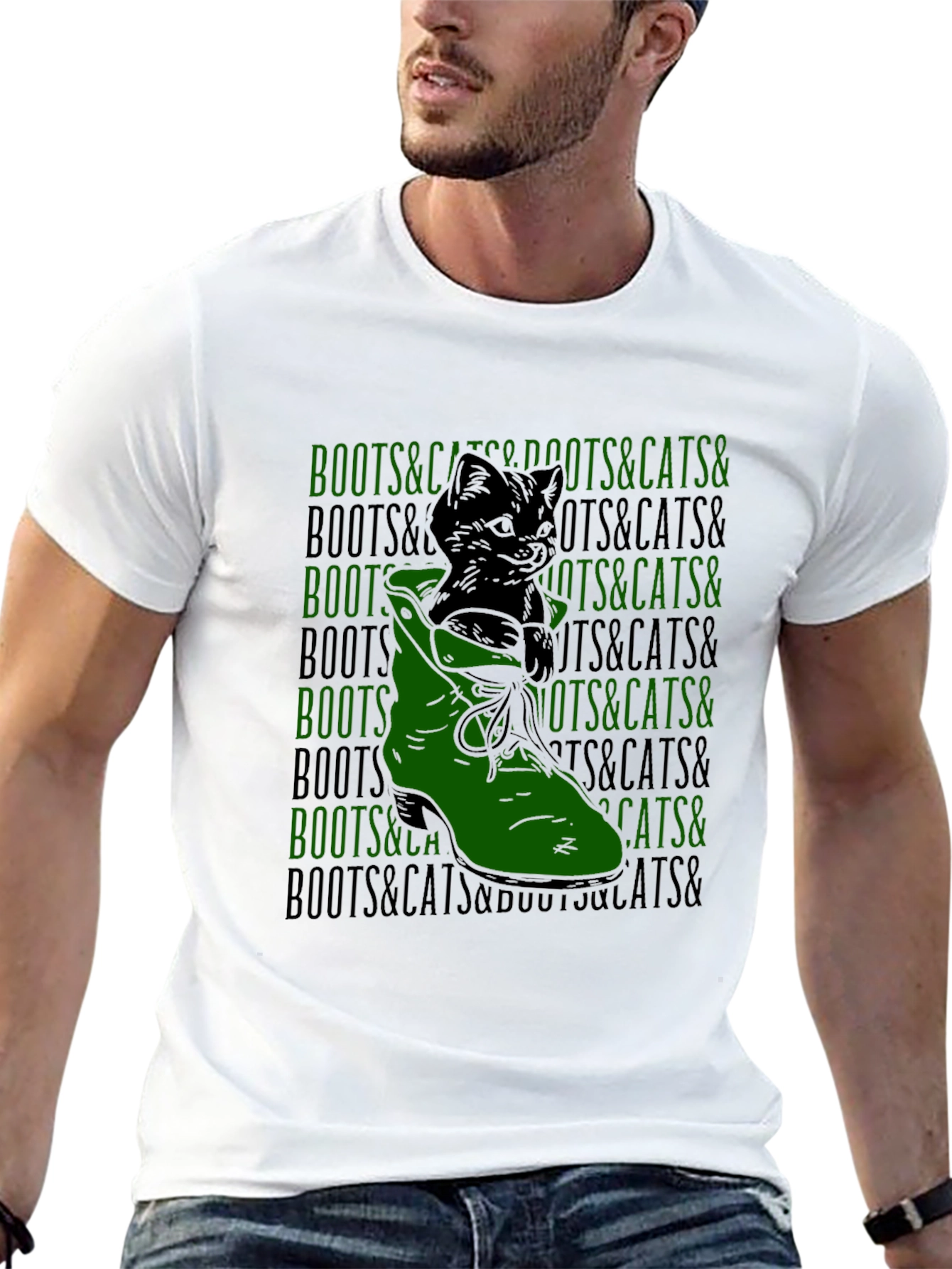 Boots and Cats Graphic Tee