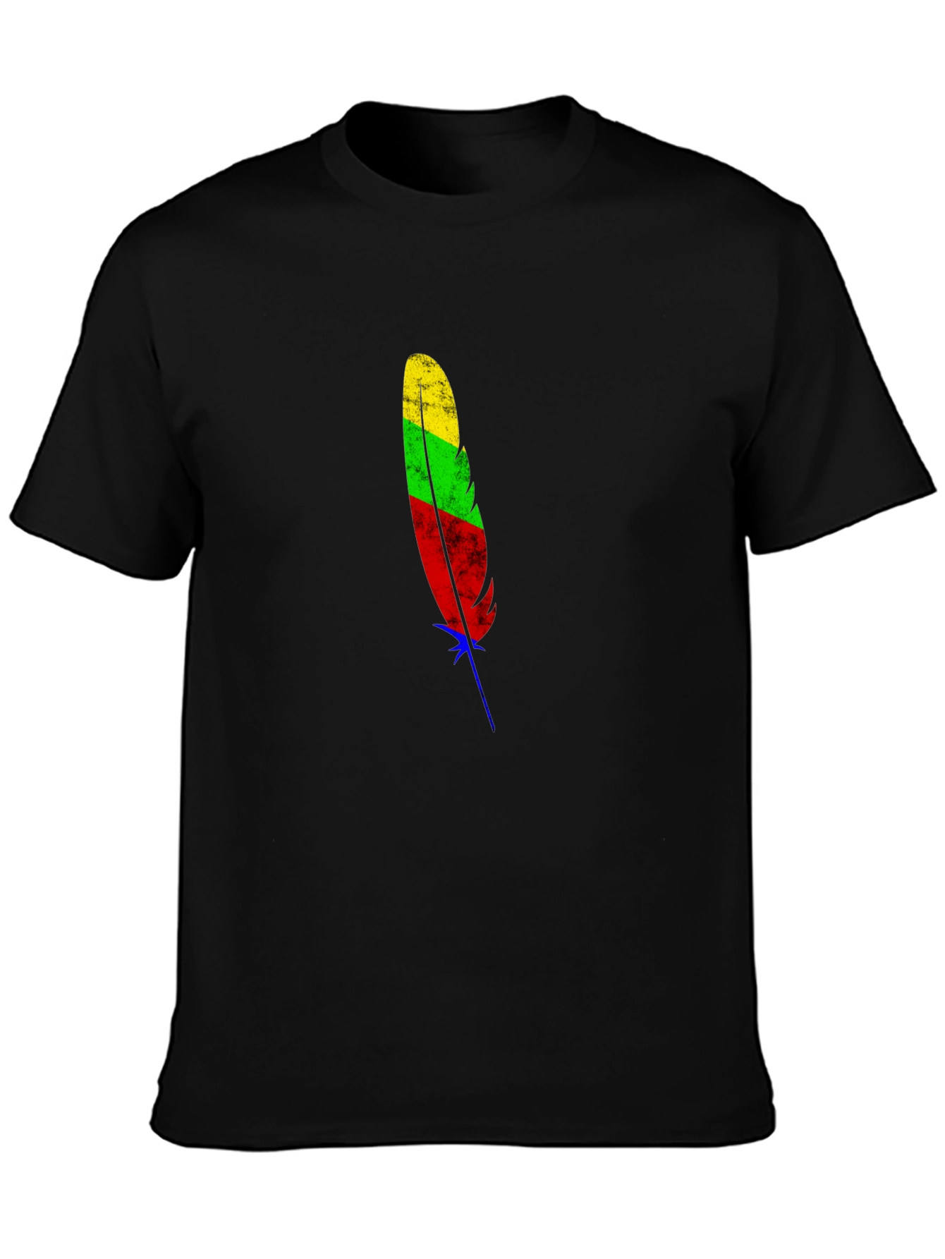 Lithuanian Flag Feather Graphic Tee