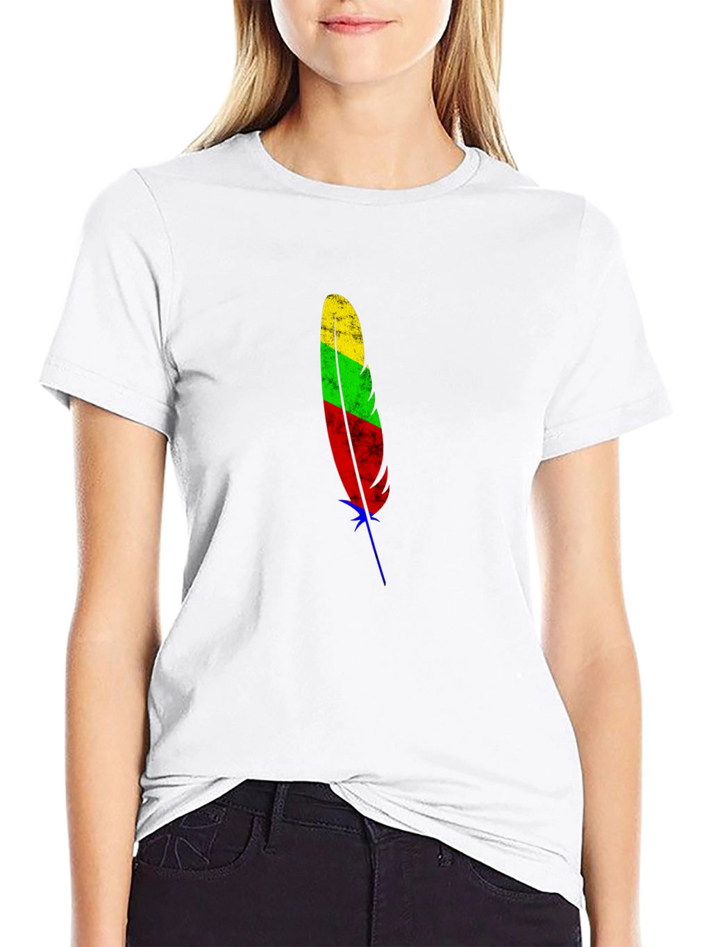 Lithuanian Flag Feather Graphic Tee