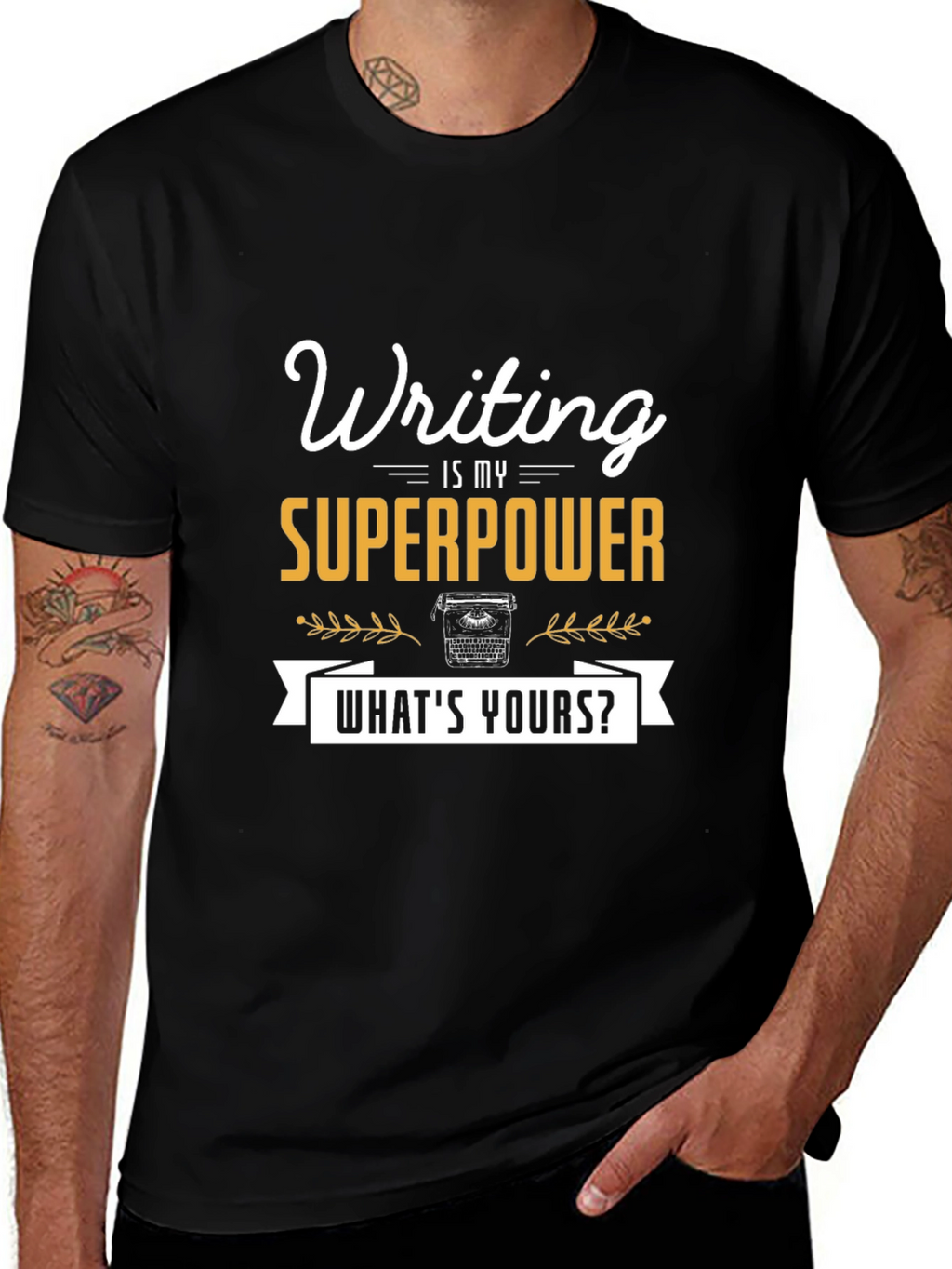 Writing is My Superpower Tee