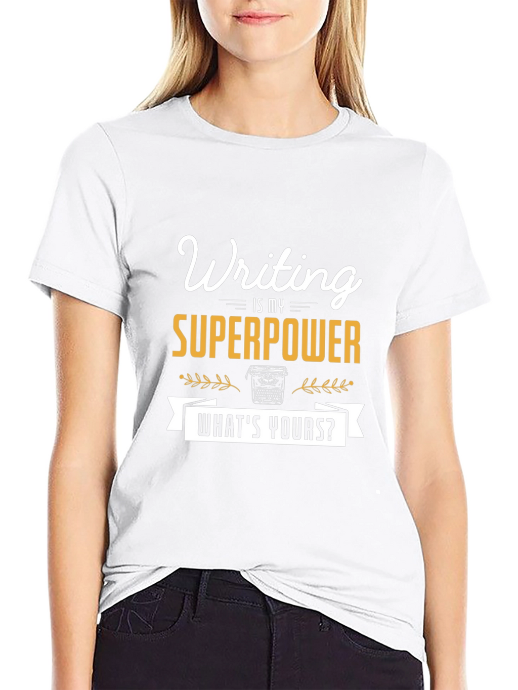 Writing is My Superpower Tee