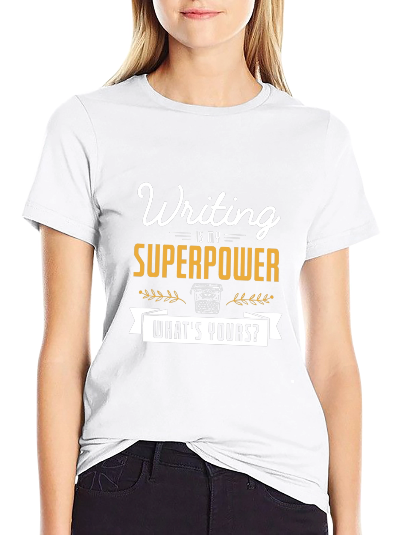 Writing is My Superpower Tee