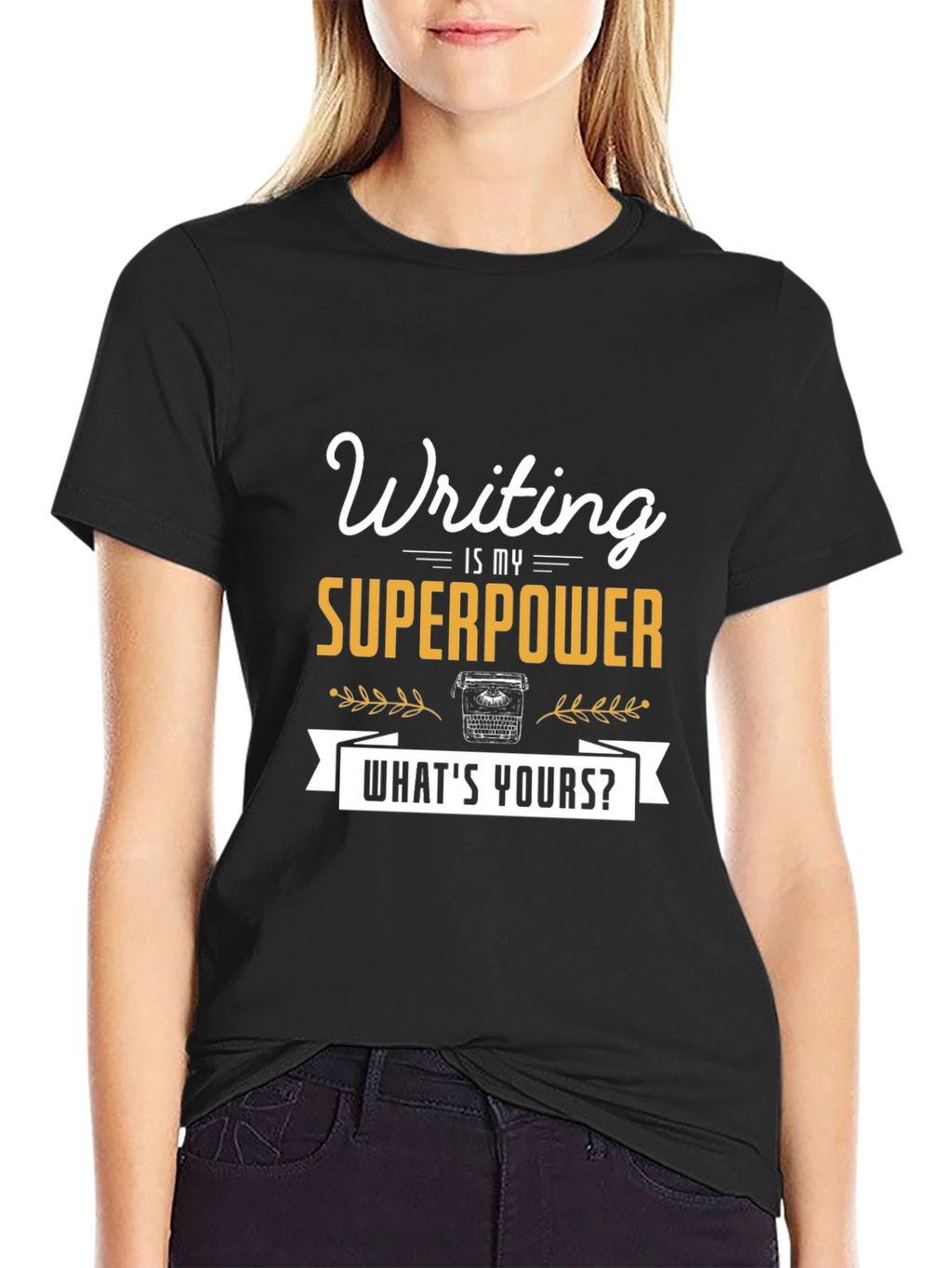 Writing is My Superpower Tee