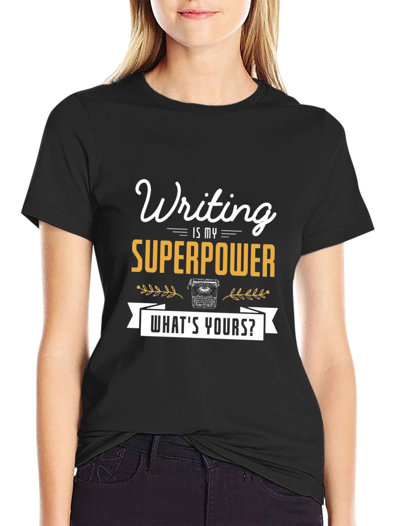 Writing is My Superpower Tee
