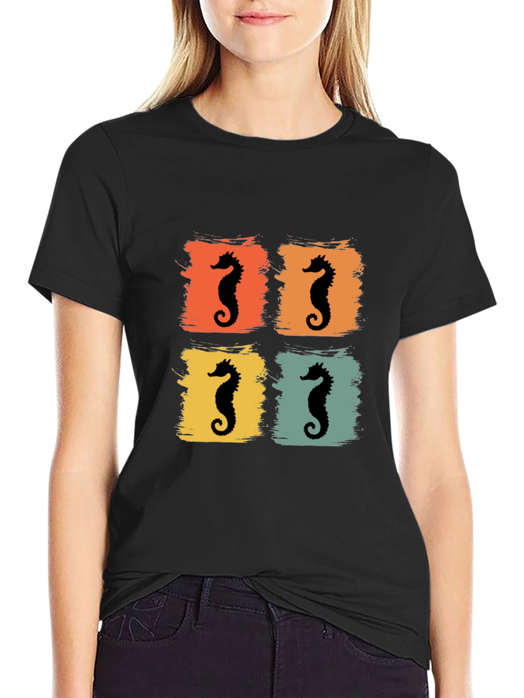 Retro Seahorse Graphic Tee