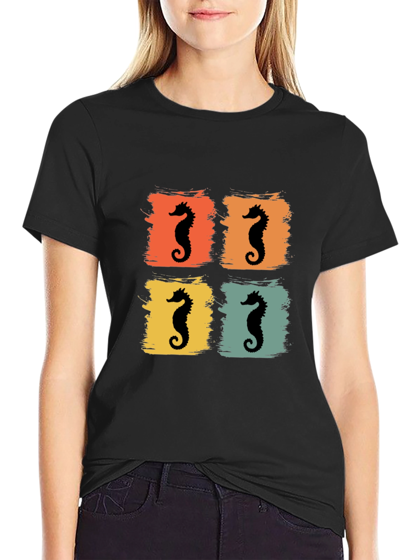 Retro Seahorse Graphic Tee