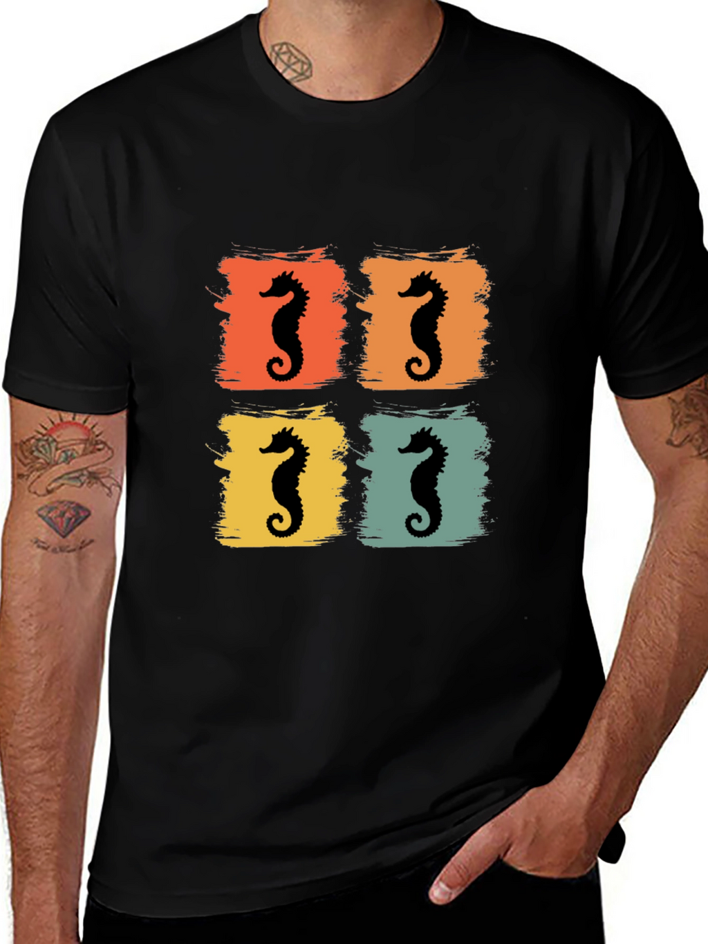 Retro Seahorse Graphic Tee