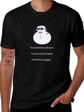 Winter Wisdom Tee - Snowman Graphic