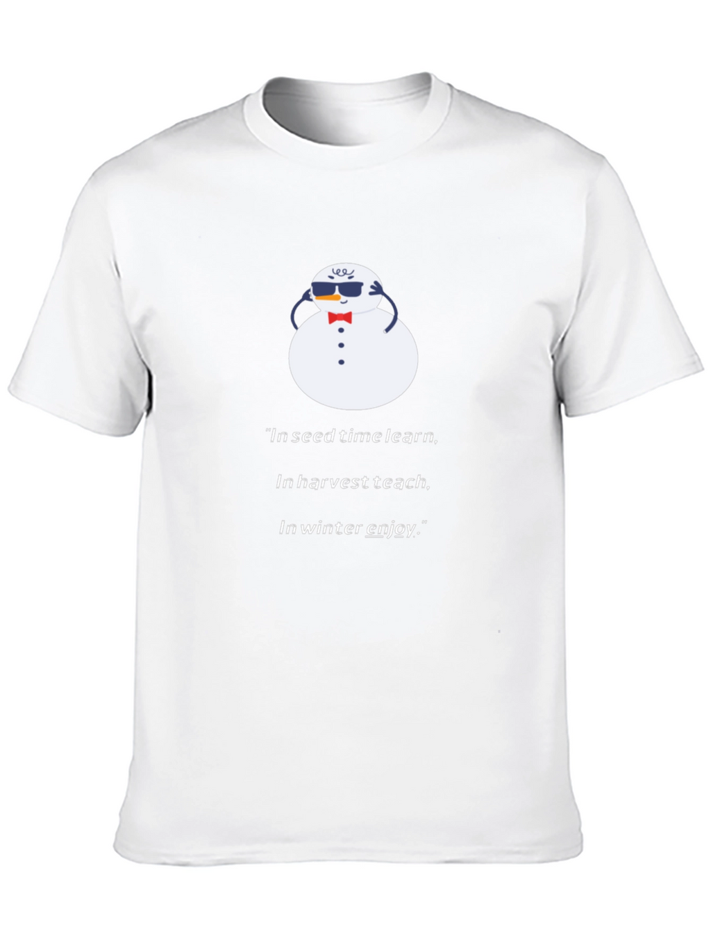 Winter Wisdom Tee - Snowman Graphic
