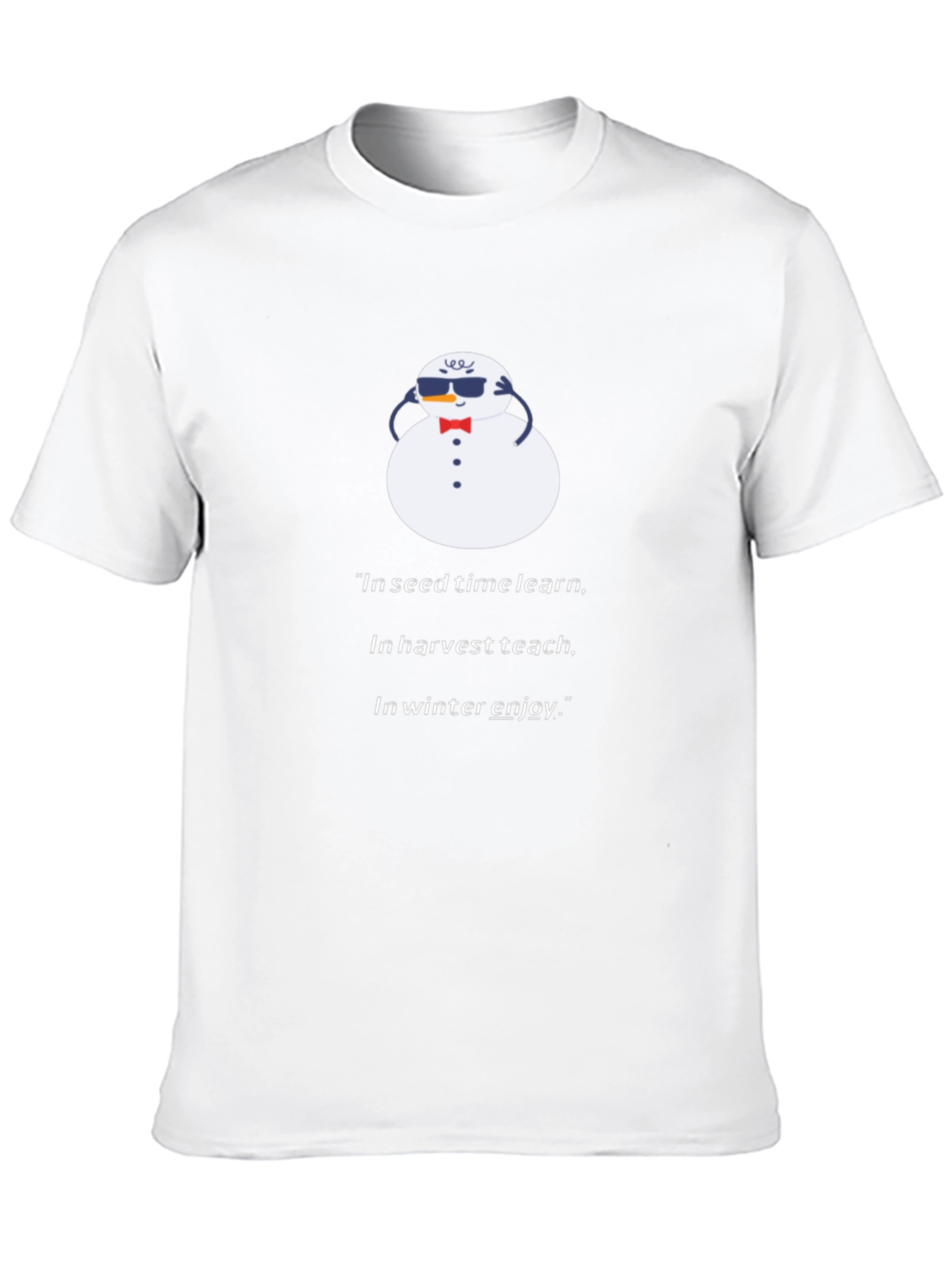 Winter Wisdom Tee - Snowman Graphic