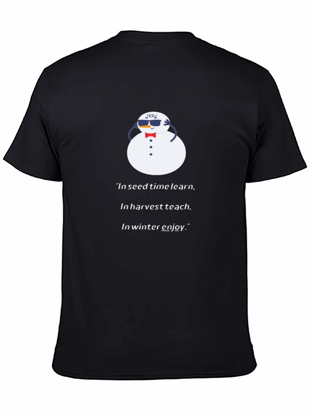 Winter Wisdom Tee - Snowman Graphic