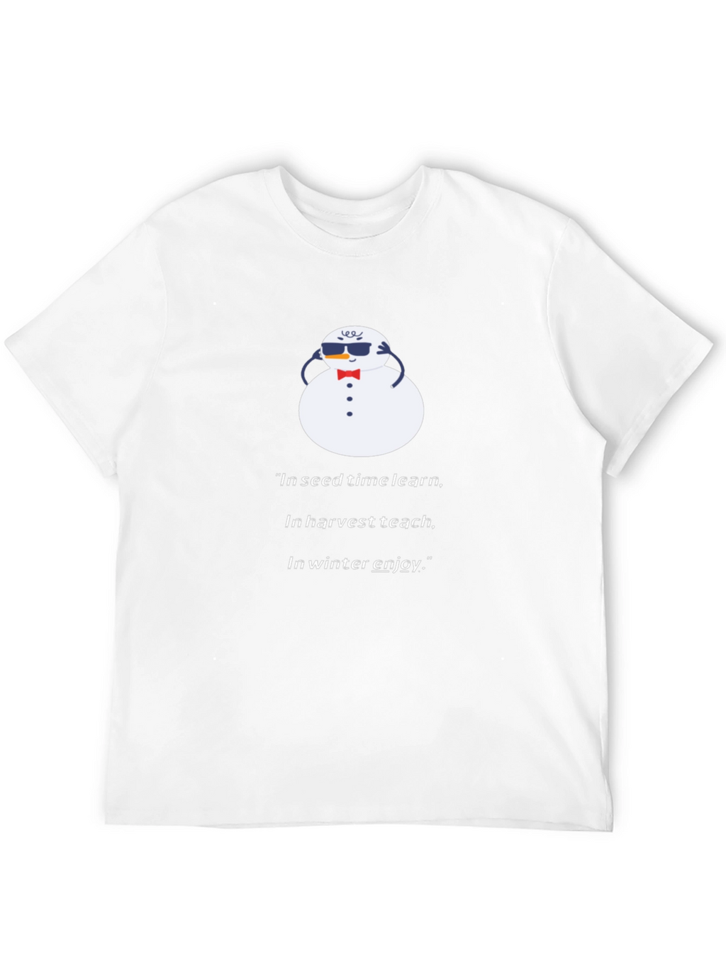 Winter Wisdom Tee - Snowman Graphic