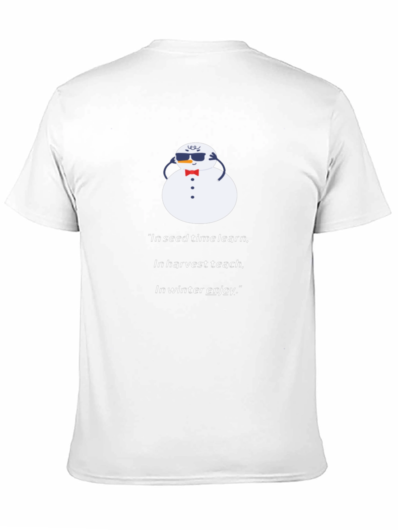 Winter Wisdom Tee - Snowman Graphic