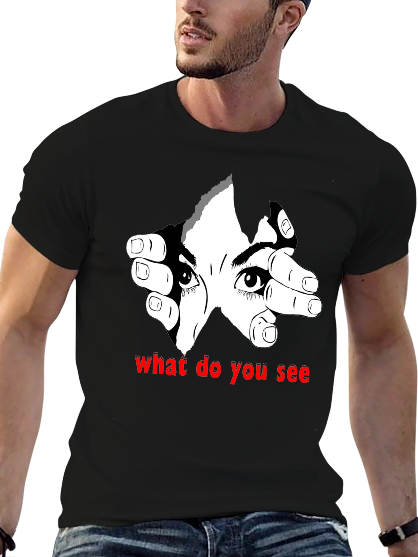 Eye See You Graphic Tee - Mens Black T-Shirt