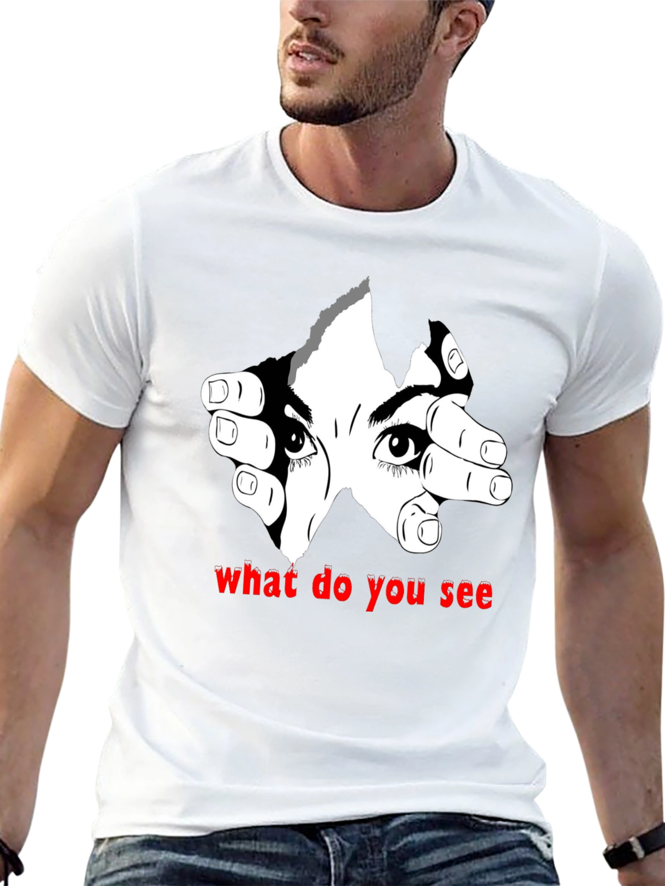 Eye See You Graphic Tee - Mens Black T-Shirt