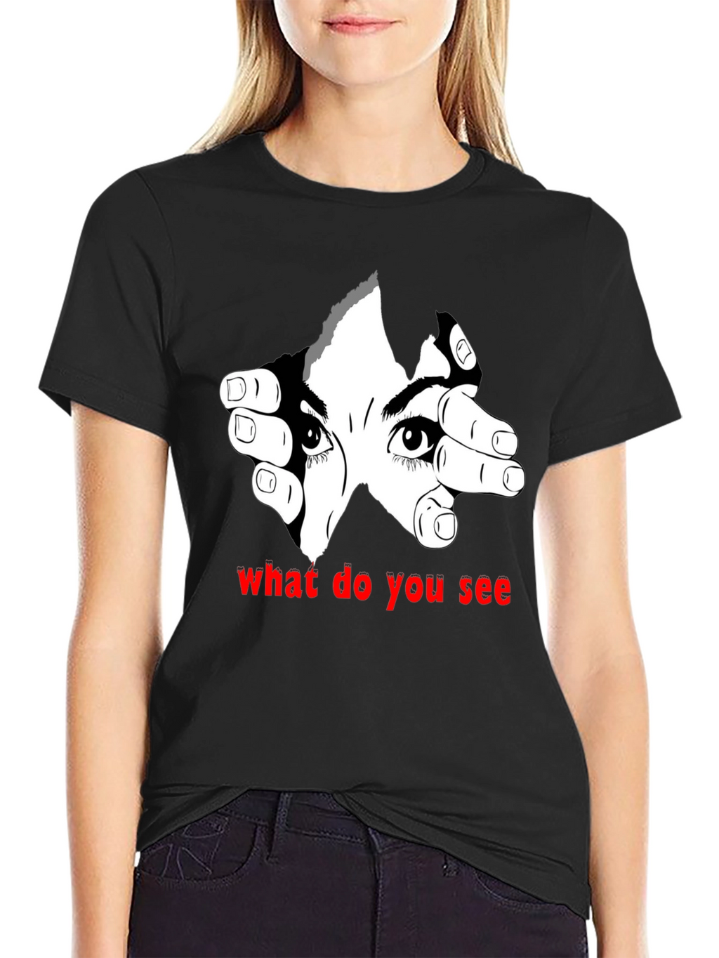 Eye See You Graphic Tee - Mens Black T-Shirt