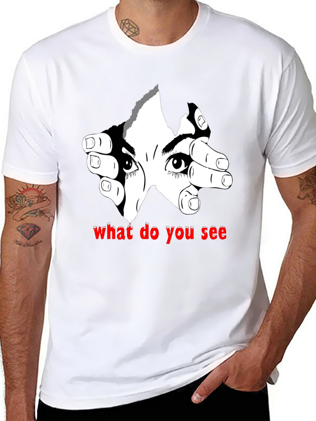 Eye See You Graphic Tee - Mens Black T-Shirt